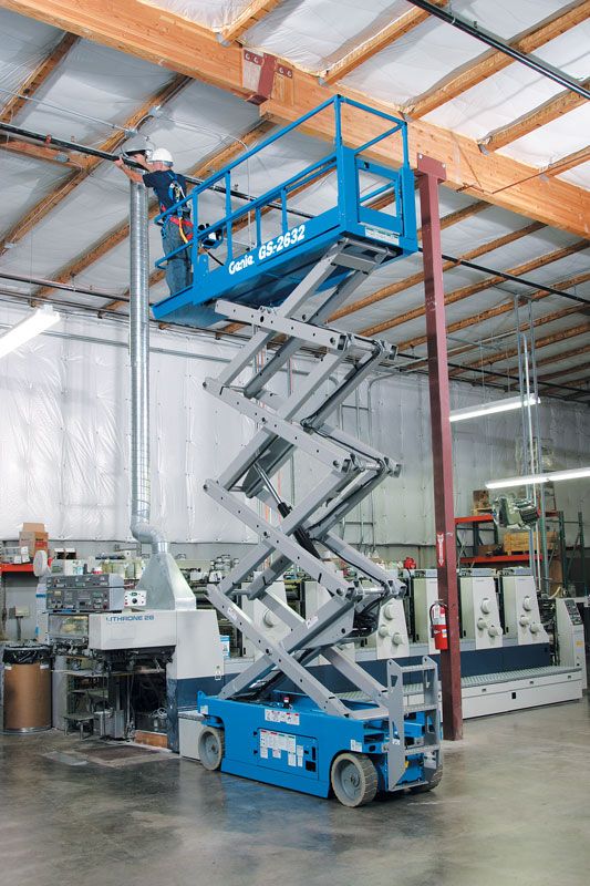 genie gs-2632 scissor lift application