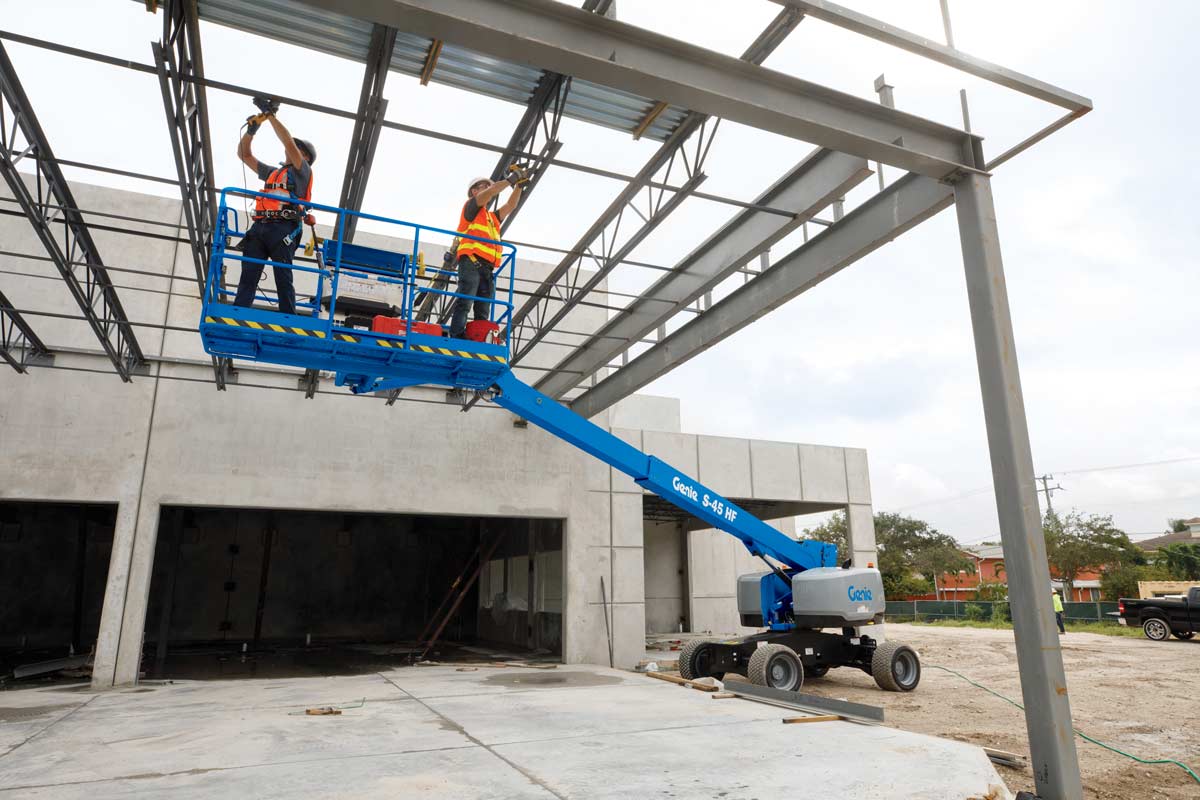 genie s-45 hf telescopic boom lift application