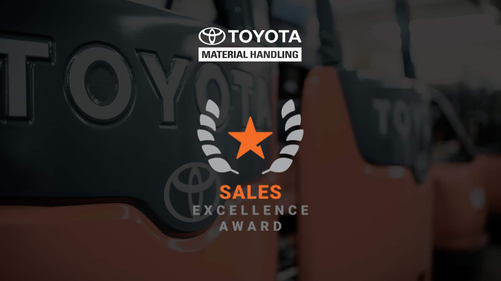 welch equipment receives toyota material handling sales excellence award