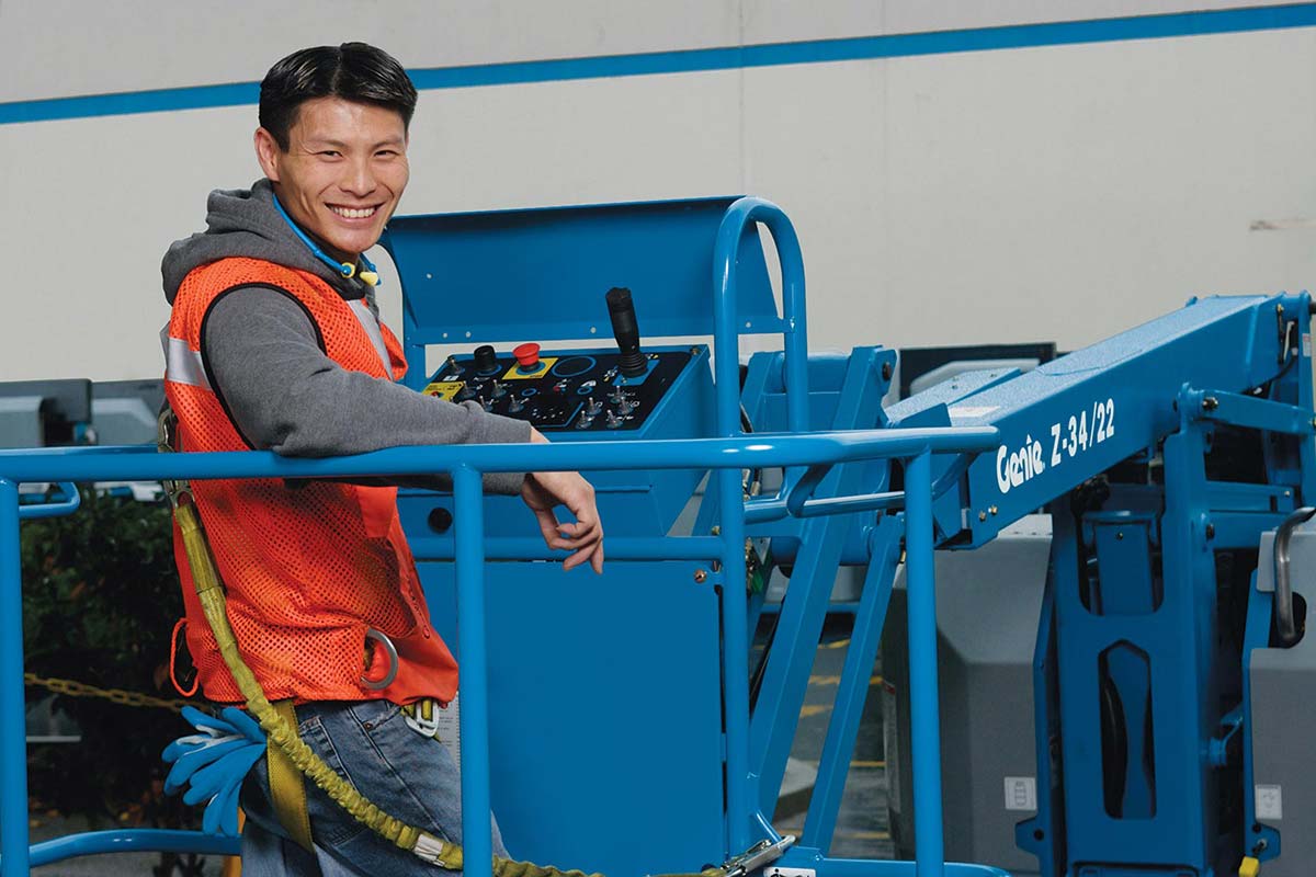 genie z34/22 ic articulating boom lift application